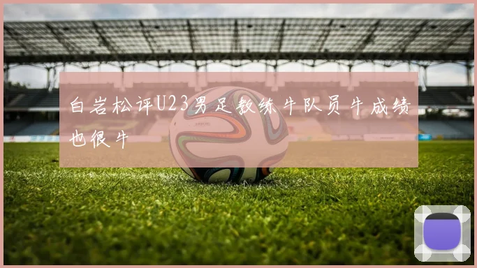 白岩松评U23男足教练牛队员牛成绩也很牛